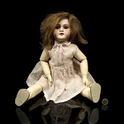 Muñeca de porcelana, Alemania, ca. 1895-1915