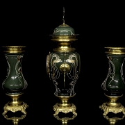 Table clock with vases Art Nouveau style, 20th century - 1