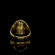 Anillo de oro 18k con jadeíta