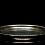 Reed & Barton 镀银托盘，“Buckingham”，约 1950 年