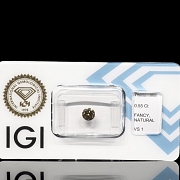 Diamante natural talla brillante, 0.55 ct, certificado IGI