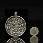 Antiguo colgante de plata, Tíbet