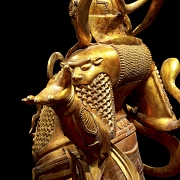 Magnificent bronze figure of ‘Guăng Mù Tiān wáng, Heavenly King’, Ming dynasty
