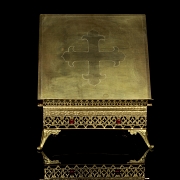 Atril de altar de latón dorado, s.XIX-XX