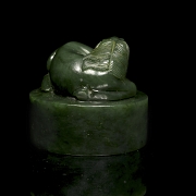 Sello de jade espinaca