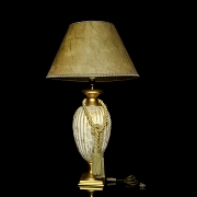 Table lamp with porcelain body, 20th century - 2