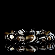 Pulsera de once cuentas de ágata, dinastía Liao