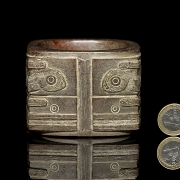 Cong de jade tallado, cultura Liangzhu