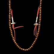 Collar Mala de ciento ocho semillas, Tibet, dinastía Qing