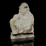 Busto de mármol tallado