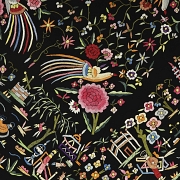 Mantón de manila negro