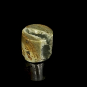 Cuenta tubular de jade, cultura Honsghan