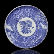 Plato de porcelana esmaltada