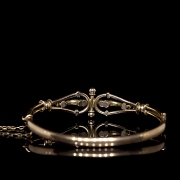 Brazalete victoriano de oro amarillo, s.XIX