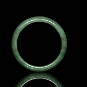 Green jade bangle, 20th century
