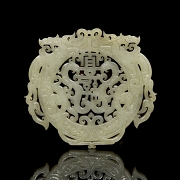 Placa de jade calado