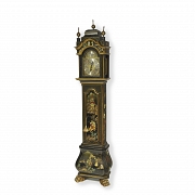 Grandfather clock decorated in chinoiserie style. Bell's