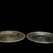 Dos bandejas de plata, s.XX