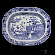 英国陶瓷托盘，“皇家石瓷”，19世纪