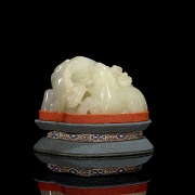 Figura de jade blanco de Hetian 