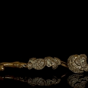 Ruyi carved wood “Lingzhi”, Qing dynasty - 6