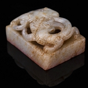 Sello de jade blanco