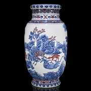 Jarrón de porcelana esmaltada 