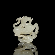 Amuleto de jade blanco