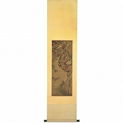 Chinese painting “Bats and Peaches,” signed Wang Wu