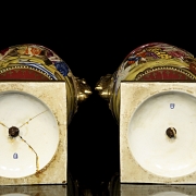 Pair of Austrian porcelain vases, Royal Vienna, 19th century - 4