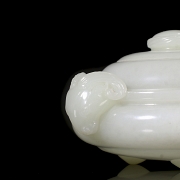 Incensario de jade blanco Hetian