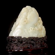 Jade blanco tallado 