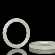 Pareja de esclavas de jade blanco, s.XX