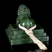 Sello de jade espinaca