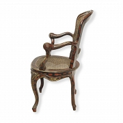 Louis XV style cane armchair, late 19th century - 3
