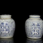 Pareja de tarros de jengibre