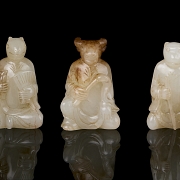 Conjunto de figuras de jade 
