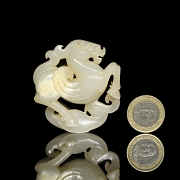 Colgante de jade tallado 