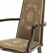 Art Nouveau carved wood armchair, 20th century - 6