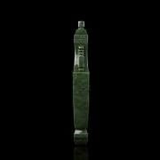Jarrón de jade verde espinaca 