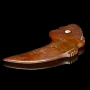 Carved jade figure ‘Animal’, Liangzhu culture - 3