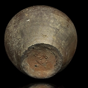 Antigua vasija de cerámica vidriada, Asia. - 5