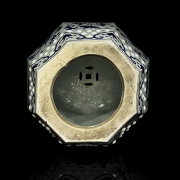 Asiento octogonal de ceramica
