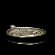 Antiguo colgante de plata, Tíbet
