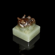 Sello de jade tallado