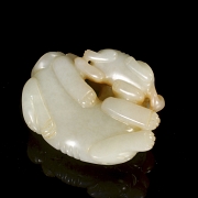 Figura de jade blanco 