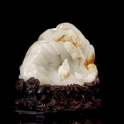 Figura de jade blanco de Hetian 