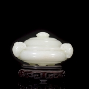 Incensario de jade blanco Hetian