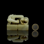 Sello doble de jade