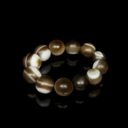 Pulsera de doce cuentas de ágata, dinastía Liao